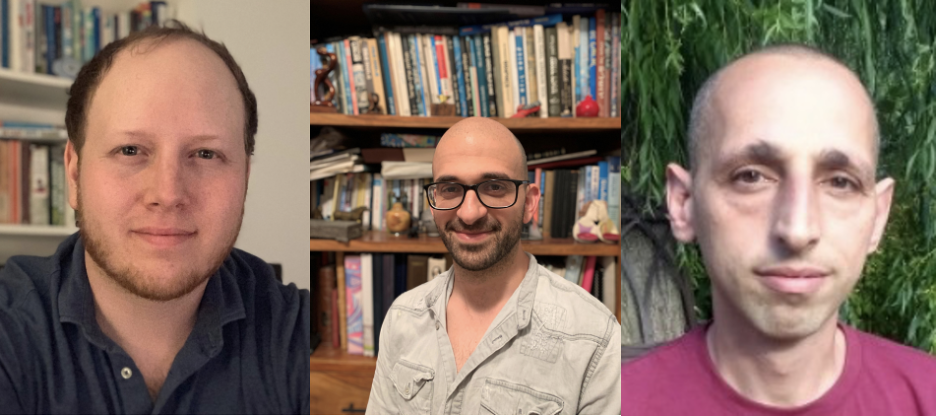 authors of the featured article. Pictured from left to right: Paul B. Sharp, Isaac Fradkin, Eran Eldar