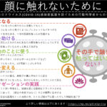 PS Reduce Face Touching Infographic 2020 Japanese