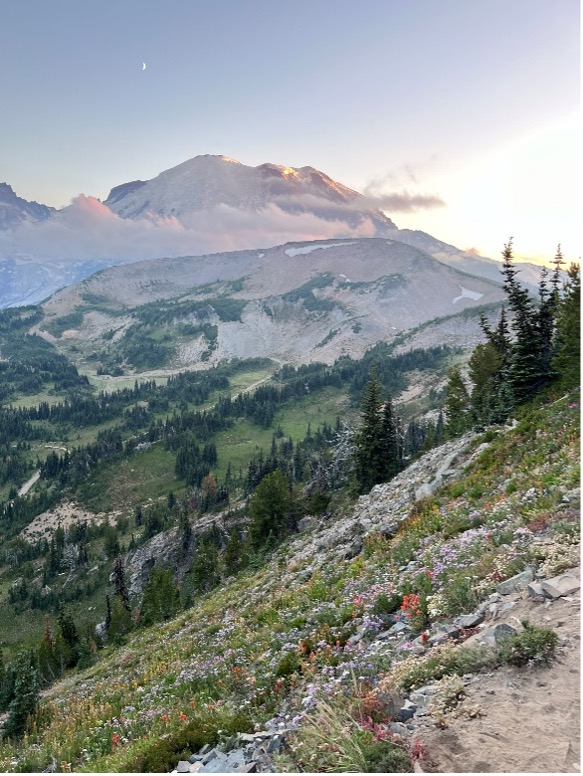 view of a mountain